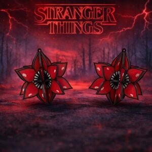 Handcrafted Demogorgon-Inspired Ornament Set (Pack of 2) – Stranger Things Fan